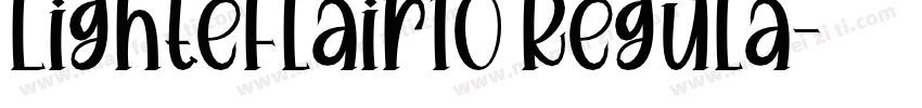 LighteFlair10 Regula字体转换